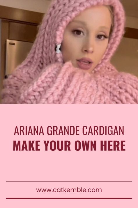 Crochet Chunky Cardigan, Crochet Hooded Cardigan, Ariana Grande Pink, Diy Knitting Projects, Holiday Crafts Diy, Diy Yarn Crafts, Youtube Playlist, Quick Crafts, Chunky Cardigan