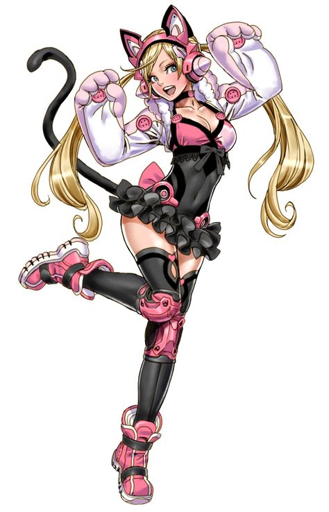 Lucky Chole Lucky Chloe, Tekken Girls, Shunya Yamashita, Snk King Of Fighters, Tekken 7, Mahō Shōjo, Art Poses, Art Block, A Cartoon