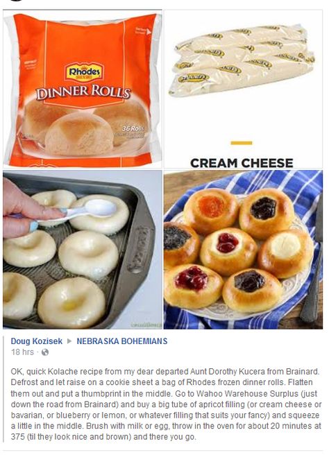 Kolache With Rhodes Rolls, Easy Cheese Danish Rhodes Rolls, Rhodes Rolls Kolaches, Donuts From Rhodes Rolls, Cheese Danish With Rhodes Rolls, Kolaches With Rhodes Rolls, Frozen Yeast Roll Recipes, Recipes Using Rhodes Frozen Rolls, Rhodes Rolls Recipes Dinners