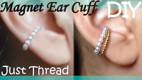 Ear Cuff Tutorial, Ear Cuff Diy, Cuff Tutorial, Cuffs Diy, Pearl Ear Cuff, Jewelry Basics, Diy Wire Wrapping, Free Jewellery Making Tutorials, Wire Crochet Jewelry