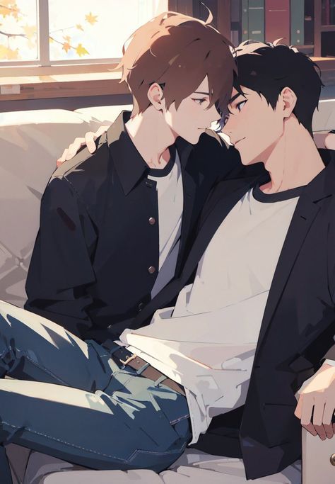 Cute Gay Drawings, Gay Anime Base, Gay Anime Guy, Gay Couple Drawing, Pretty Dragon, Gay Fanart, Anime Dubbed, Masculine Art, Boy Illustration