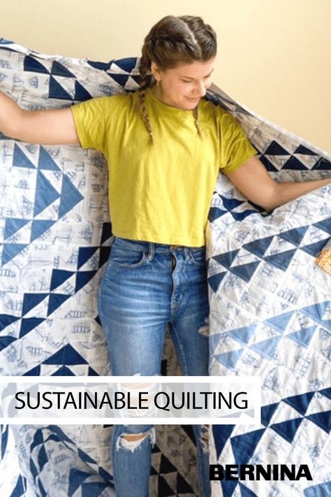 Sustainable sewing and quilting styles and methods have gained momentum and interest in the maker’s community with the resurgence of upcycling clothing and quilts, reusing old textiles, and using even the teeniest scrap of fabric. To learn how you can reduce fabric waste.on the blog at weallsew.com. Quilting Styles, Sustainable Sewing, Upcycling Clothing, Reuse Fabric, Old Bed Sheets, Reuse Clothes, Old Sheets, Start Quilting, Upcycled Fabric