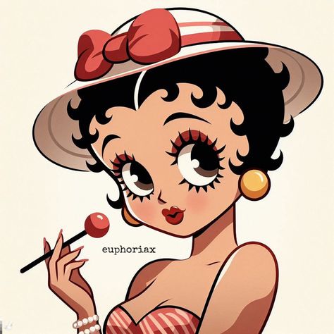 Betty Boop Fanart, Betty Pop, Betty Boop Quotes, Betty Boop Art, Betty Boop Pictures, Barbie Girl, Betty Boop, Content Creator, Cute Drawings