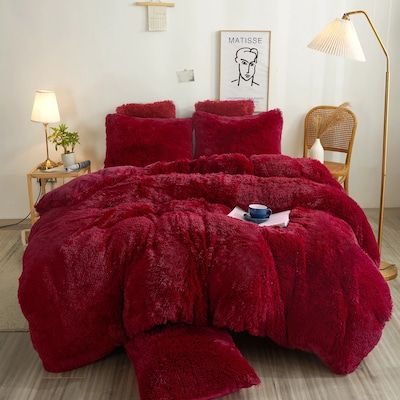 Bedding For Girls, Baddie Room, Fluffy Duvet, Fluffy Comforter, Twin Size Duvet Covers, Colorful Comforter, Fluffy Bedding, Queen Size Duvet Covers, Woman Bedroom