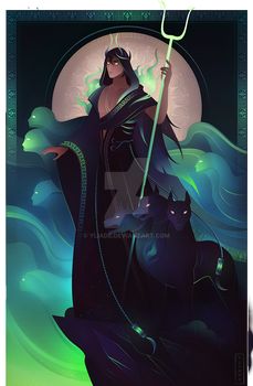 Yliade - Hobbyist, Digital Artist | DeviantArt Hades Greek Mythology, Greek Goddess Art, Bangunan Minecraft, Greek Mythology Gods, Greek Gods And Goddesses, Greek And Roman Mythology, Greek Mythology Art, Hades And Persephone, 다크 판타지