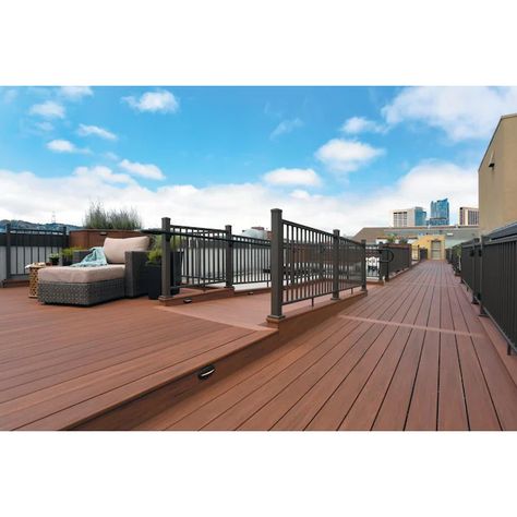 TimberTech AZEK Vintage 16-ft Mahogany Square PVC Deck Board in the Composite Deck Boards department at Lowes.com Deck Design Plans, Azek Decking, Mahogany Decking, Laying Decking, Pvc Decking, Wpc Decking, Composite Decking Boards, Composite Deck, Deck Stairs