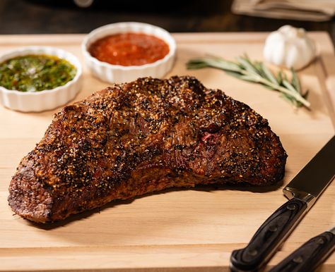 undefined Tri Tip Roast, Beef Tri Tip, Tip Roast, Top Sirloin, Sandwich Sauces, Top Sirloin Steak, Pellet Grill Recipes, Menu Planner, Beef Sirloin