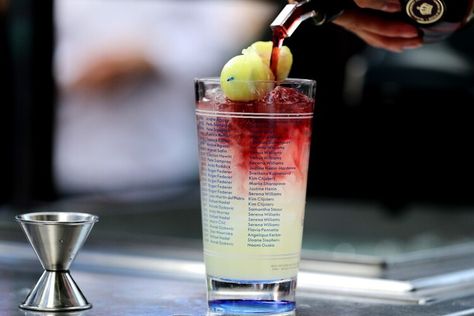 US Open Attendees Are Embracing the Honey Deuce Honey Deuce, Justine Henin, Summertime Cocktail, Light Drinks, Vodka Lemonade, Raspberry Liqueur, Cool Signatures, Tennis Center, Honeydew Melon