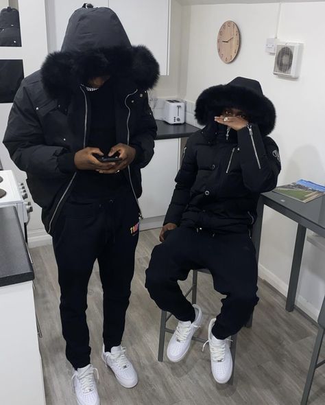 Moose Knuckles Drip, Uk Drip Outfits Men Winter, Moose Knuckles Men Outfit, Canada Goose Mens Outfit, Moose Knuckles Jacket, Sporty Outfits Men, Uk Drip, Boys Winter Clothes, Drip Fits