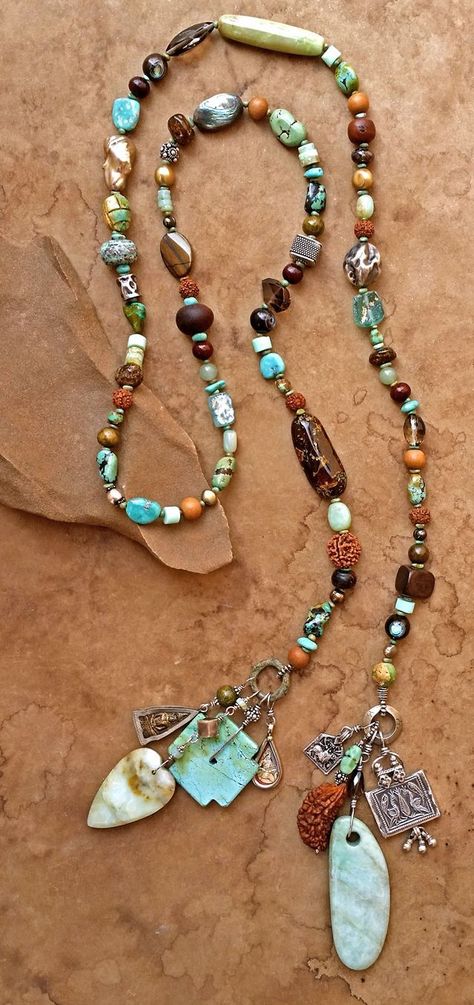 Spirit Beads with Peruvian Opal, Turquoise, and many treasures from India https://www.etsy.com/listing/275506352/spirit-beads-for-meditation-prayer-india?ref=shop_home_listings Collar Hippie, Meditation Prayer, Peruvian Opal, Long Beaded Necklace, Necklace Ideas, Jewelry Making Ideas, Necklace Beaded, Jewelry To Make, Diy Schmuck