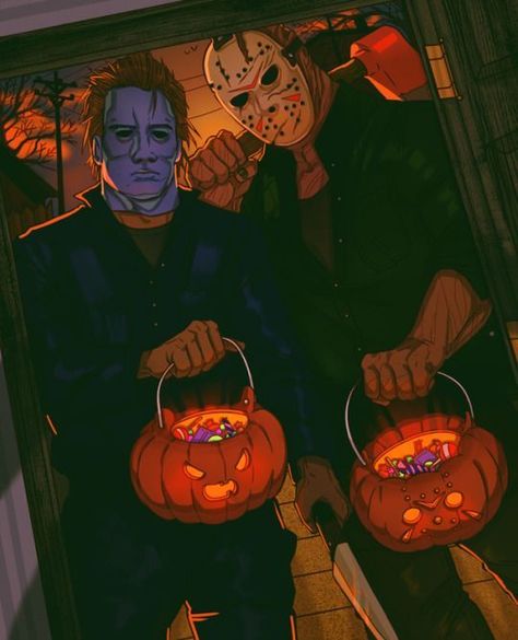 Sick Artwork, Horror Villians, Horror Memes, Michael Myers Art, Chucky Horror Movie, Spooky Pictures, Horror Movies Scariest, Horror Villains, Horror Stuff