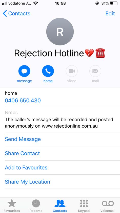 Australian Rejection Hotline  This was something funny that I included to show the major theme of unrequited love. Hotline Numbers, Rejection Numbers, Rejection Hotline, Funny Rejection Texts, Rejection Hotline Number, Prank Numbers, Funny Rejection, Funny Numbers To Call, Funny Phone Numbers