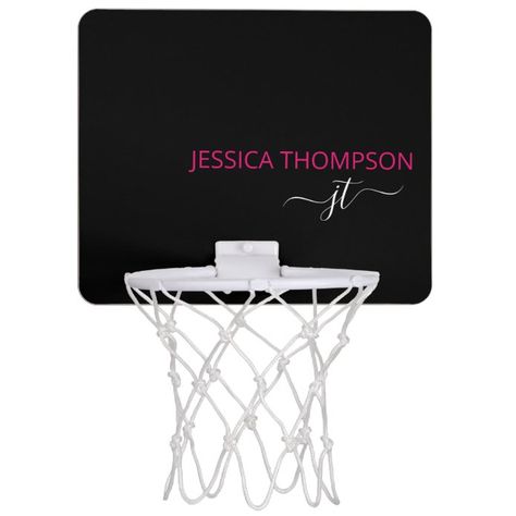 Modern Game Room, Mini Basketball Hoop, Peach Lemonade, Mini Basketball, Modern Monogram, Mini Basketballs, Script Monogram, Basketball Hoops, Bachelorette Party Gifts