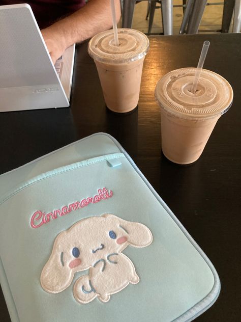 Cinnamoroll ipad case local coffee shop mocha latte study date Cinnamoroll Ipad Case, Coffee Shop Studying, Study Date, Mocha Latte, Local Coffee, Local Coffee Shop, Inspo Pics, Cinnamon Roll, Cinnamon Rolls