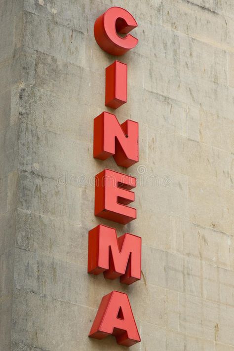 Secret Cinema, Cinema Sign, Theatre Sign, Neon Signage, Different Shades Of Red, Old Cinema, Lettering Inspiration, Movie Theatre, Drive In Theater