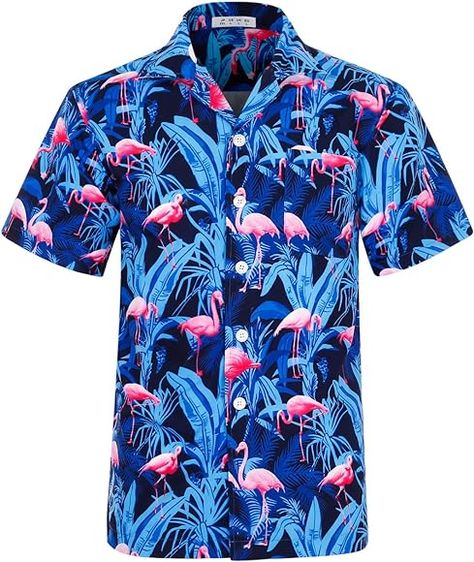 iCKER Hawaiian Shirt Beach Shirt Mens Short Sleeve Shirt Floral Classic Shirt Print Casual Regular Fit : Amazon.co.uk: Fashion Beach Formal, Aloha Beaches Shirt, Lover Gift Ideas, Very Short Dress, Cuban Shirts, Style Formal, Rockabilly Dress, Bamboo Fiber, Cap Dress