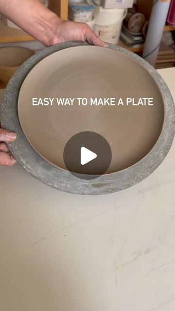 tonzüg on Instagram: "i love doing this 💛
•
•
•
•
•
•
•
•
#potter #pottery #ceramics #keramik #plate #handmade" Diy Pottery Plates, How To Make Ceramic Plates, Ceramic Pottery Plate, Ceramics Plates Designs, Pottery Plate Ideas, Hand Build Pottery, Pottery Plates Handmade, Ceramic Plates Designs, How To Make Ceramic