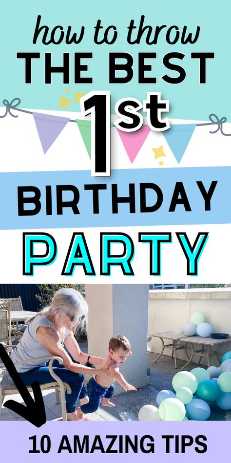 How to make a GORGEOUS multi-purpose balloon garland, a really fun and cheap 1st birthday activity that's great for all ages, tips for keeping your guests safe during the pandemic, and other useful 1st birthday party tips. 1st Birthday Party Pack Ideas, Cheap 1st Birthday Ideas, 1st Birthday Necessities, Special 1st Birthday Ideas, 1st Birthday Event Ideas, Fun First Birthday Activities, How To Throw A 1st Birthday Party, 1st Birthday Party Timeline, 1st Birthday Party Memory Ideas