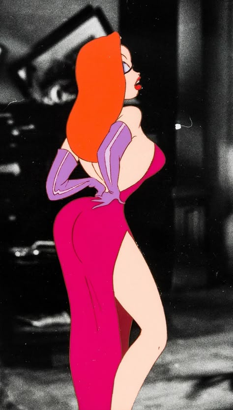 Who Framed Roger Rabbit Jessica, Rabbit Animation, Jessica Rabbit Cartoon, Image Girly, Jessica And Roger Rabbit, Goth Disney Princesses, Old Cartoon Characters, Who Framed Roger Rabbit, Animation Cel