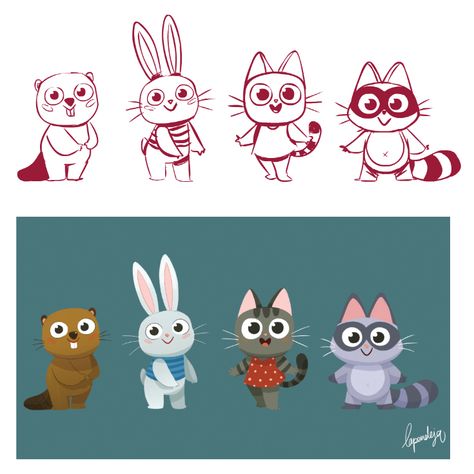 Character design Character Animal Design, Animal Character Design Illustration, Cute Cat Character Design, Animals Illustration Design, Cute Animal Character Design, Character Design Animals, Cat Character Illustration, Animals Character Design, Animal Character Illustration