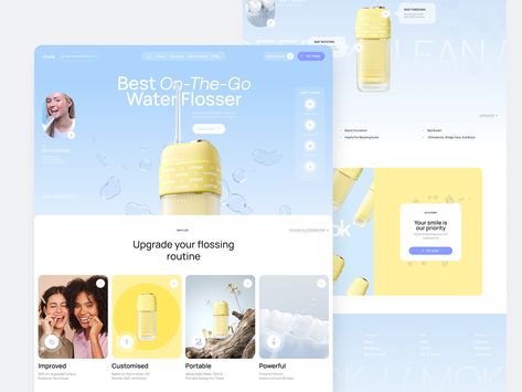 Product Landing Page, Cosmetic Web, Makeup App, Landing Page Inspiration, App Landing Page, Ecommerce Website Design, Website Design Layout, Ui Design Inspiration, Web Layout