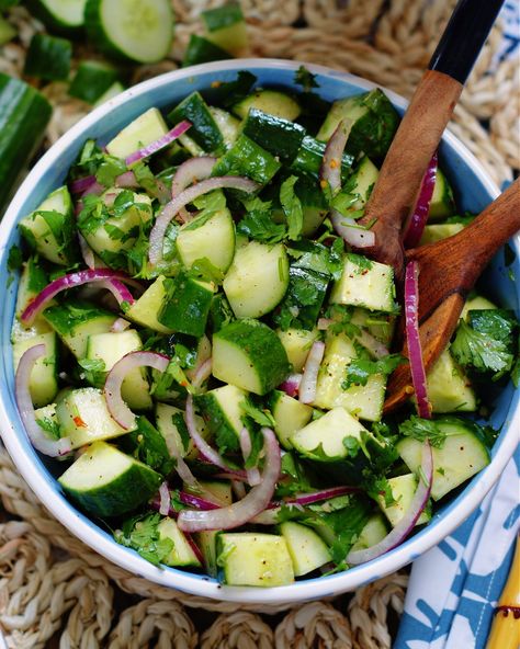 Spicy Cucumber Salad Spicy Cucumbers, Sweet And Spicy Cucumber Salad, Keto Spicy Cucumber Salad, Spicy Asian Cucumber Salad, Spicy Korean Cucumber Salad, Frito Corn Salad, Spicy Cucumber Salad, Marinated Cucumbers, Cucumbers And Onions