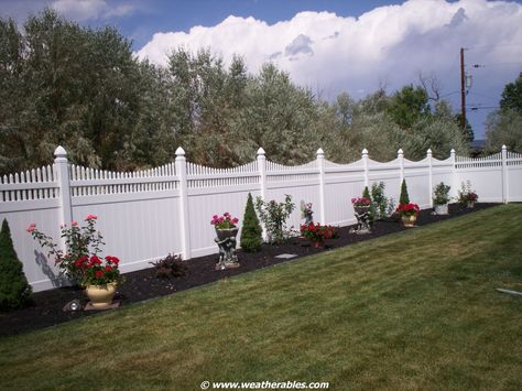 You'll have everyone oohing and ahhing over the Halifax Vinyl Privacy Fence 6 Ft Fence Ideas, Vinyl Fence Decorating Ideas, Driveway Fencing, Vinyl Fence Ideas, House Fencing, Dog Fencing, Yard Fencing, Havana House, Upstate House