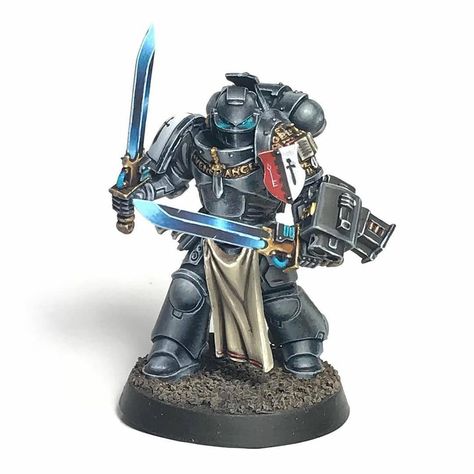 Great conversion work and paintjob on this Grey Knights Primaris Marine by @blackwingpainting go check out their other stunning work! ・・・… Grey Knights Primaris, Grey Knights 40k, Knights 40k, Grey Knights, 40k Art, Warhammer Paint, 40k Artwork, Game Workshop, 40k Miniatures