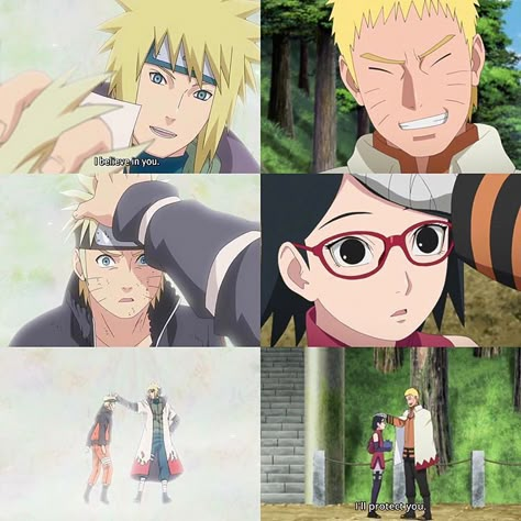 Minato and Naruto || Naruto and Sarada || Naruto Shippuden/Boruto: Naruto Next Generations || Anime Quote Naruto And Sarada, Minato And Naruto, Boruto And Naruto, Sarada Naruto, Sasuke Shippuden, Shikamaru Nara, Naruto Minato, Boruto And Sarada, Naruto Gaara