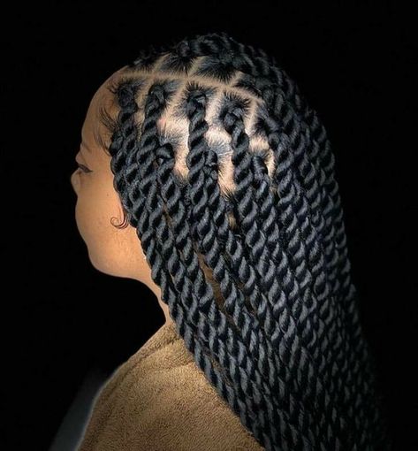 Long Twist Braids, Marley Twist Hairstyles, Senegalese Twist Crochet Hair, Senegalese Twist Hairstyles, Senegalese Twist Braids, Unique Braids, Twisted Hair, African Hair Braiding Styles, Braids Hairstyles Pictures