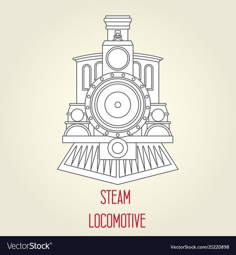 Steam Engine Drawing, Steam Train Sketch, Steam Train Illustration, Train Engine Clipart, Locomotive Illustration, Train Sketch, Train Silhouette, Train Tattoo, Train Vector