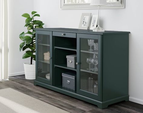 Ikea Liatorp Sideboard, Ikea Lommarp, Sideboard Hack, Storage Living Room Furniture, Ikea Liatorp, Ikea Living Room Furniture, Storage Living Room, Color Furniture, Cleaning And Organizing