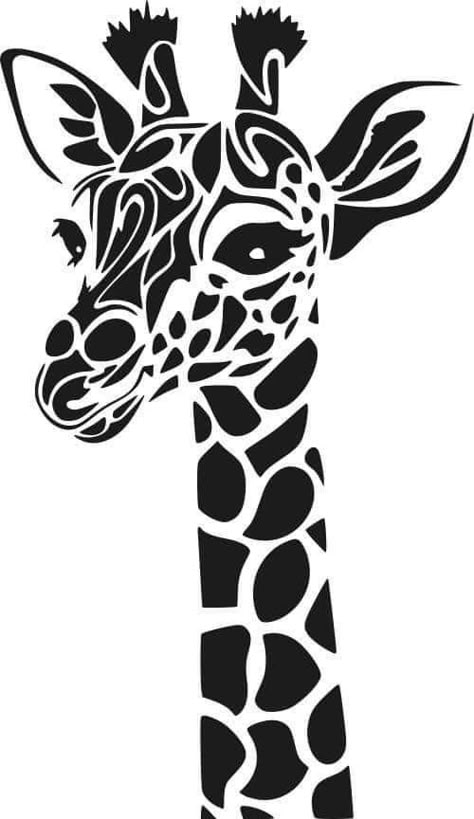 Giraffe Drawing, Animal Stencil, Giraffe Art, Stencil Patterns, Silhouette Ideas, Silhouette Cameo Projects, Cricut Explore Air, Silhouette Art, Stencil Art