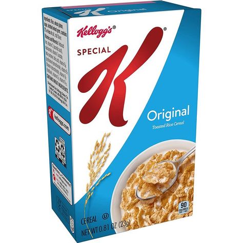 Cereal Calories, Healthy Breakfast Cereal, Cereal Aisle, Special K Cereal, Healthy Cereal Breakfast, Rice Flakes, Cereal Cookies, Cold Cereal, Healthy Cereal