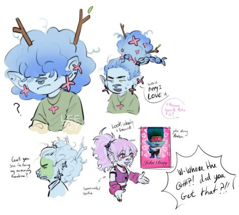 Dreamworks Trolls Oc, Creek Trolls, Troll Oc, Trolls Oc, Stranger Things Monster, Trolls Art, Trolls Fanart, Character Tropes, Trolls Dreamworks