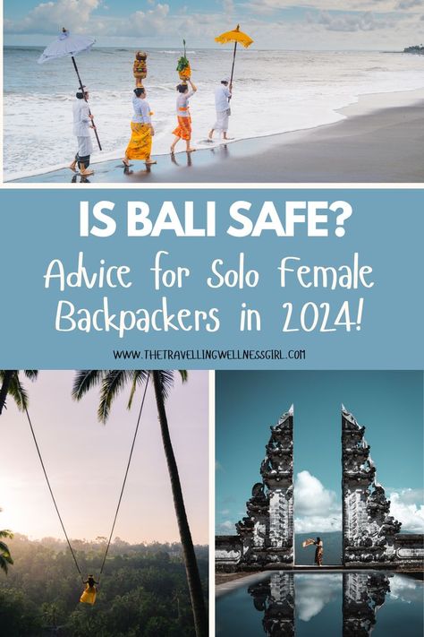 Pinterest pin displaying pictures of activities to do in Bali such as visiting temples, the jungle swing, and Echo Beach. Wellness Girl, Holiday Packing Lists, Visit Bali, Travel Bali, Holiday Packing, Make Friends, Solo Female Travel, Bali Travel, Safe Travel