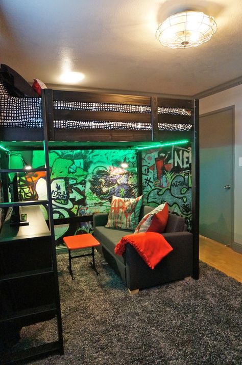 © 2011-2016 Alina Druga Interiors | 510.566.5917 | alinadrugainteriors@yahoo.com Bilik Tidur Lelaki, Gamers Bedroom, Cool Teen Rooms, Teenage Room Decor, Tour Design, Teen Lounge, Teenage Boy Room, Boy Bedroom Design, Teenage Room