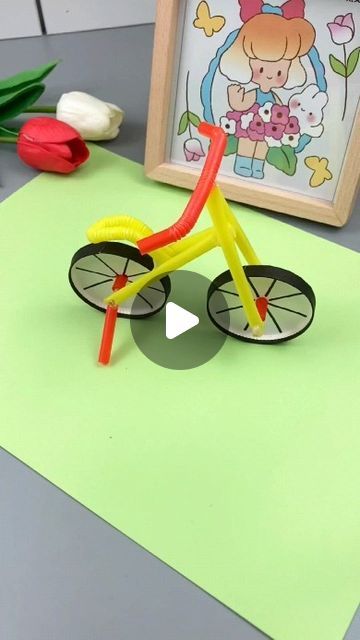 paper crafts creator on Instagram: "Title: "Recycled Water Cup Bicycle: Creative Crafting for Parents and Children!" Hashtags: #parentchildhandicraft #wasteutilization #handmadediy #recycledcraft #bicyclecraft" Friendship Activities Preschool, Bicycle Crafts, Friendship Activities, Kids Handicraft, Activities For Preschool, Water Cup, Preschool Crafts, Easy Crafts, Crafts For Kids