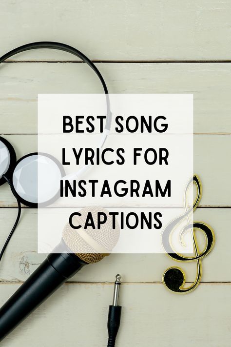 Need ideas for what to post on Instagram? These are the best song lyrics for Instagram captions! Senior Quotes Songs Music Lyrics, Good Song Lyrics For Captions, Baddie Song Lyrics Captions, Caption Song Lyrics, Short Song Quotes, Short Quotes About Music, Song Captions Instagram, Song Captions For Instagram, Song Lyrics For Captions