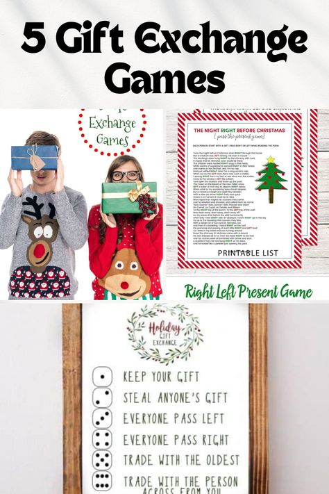 5 Christmas gift exchange games that are perfect for playing at a family party or holiday gathering. Great way to spice up gift giving!! Gift Card Exchange Games For Christmas, Christmas Gift Exchange Games Family, Gift Card Exchange Game, Ornament Exchange Game, Gift Card Exchange Game Ideas, Games For Gift Exchange, Christmas Exchange Games, Fun Gift Exchange Ideas, Gift Exchange Game Ideas