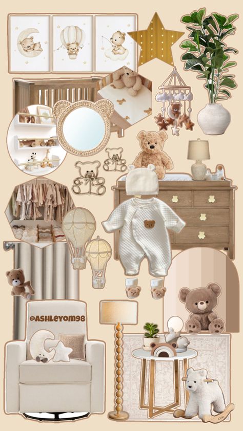 Gender neutral nursery based on teddy bears. Teddy Bear Nursery, Bear Nursery, Gender Neutral Nursery, Neutral Nursery, Nursery Neutral, Teddy Bears, Bears, Gender Neutral, Teddy Bear