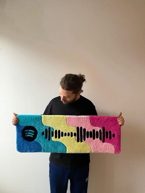 Tufting Rugs, Tufting Diy, Tufting Rug, Tufting Ideas, Funky Rugs, Keyboard Wrist Rest, Interior Architecture Drawing, Rug Tufting, Spotify Code