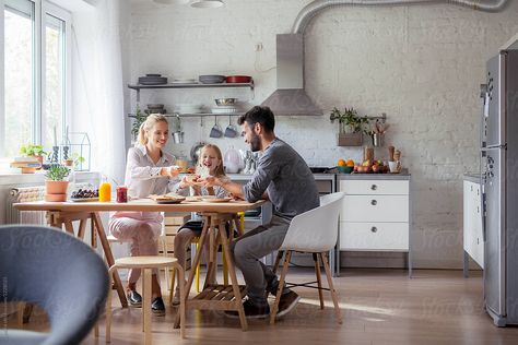 "Family Having Breakfast Together" by Stocksy Contributor "Lumina" - Stocksy Breakfast Family, Breakfast Photography, Model City, Family Breakfast, Family Kitchen, Stock Photography Free, Family Photography, The Kitchen, Stock Photography