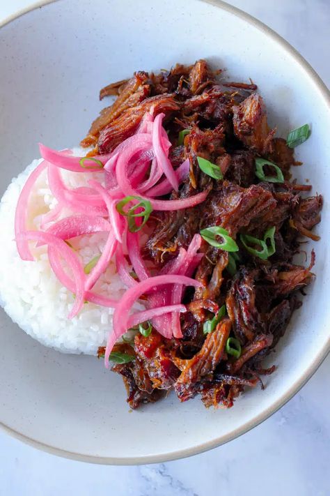 Crispy Asian Pulled Pork Asian Pulled Pork Slow Cooker, Asian Roast, Pulled Pork Instant Pot, Pulled Pork Instant Pot Recipe, Pork Instant Pot, Asian Pulled Pork, Pork Sandwich Recipes, Pulled Pork Roast, Juicy Pork Tenderloin