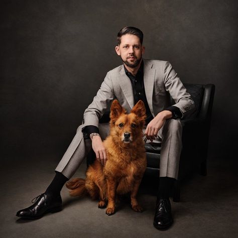 Portraits with Dogs — JANE THOMSON PHOTOGRAPHY Men And Dogs Photography, Dexter Photoshoot, Pet Owner Photography, Editorial Photography Poses, Portraits With Dogs, Dog Owner Photoshoot, Pet Poses, Calendar Photoshoot, Dog Photoshoot Pet Photography