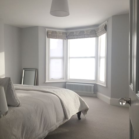 Bedroom, Farrow and Ball Blackened Blackened Farrow And Ball, Modern Bedroom Carpet, Bedroom Carpet Ideas, Bedroom Carpets, Bedroom Looks, Carpet Ideas, Farrow And Ball, Carpet Styles, Gray Bedroom