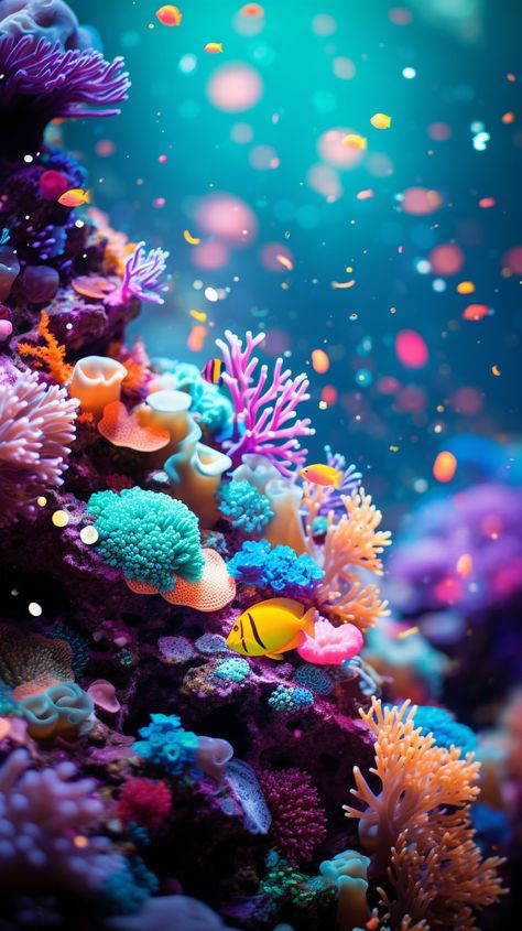 Coral Reef Bathroom, Ocean Coral Reef Aesthetic, Coral Reef Aesthetic Wallpaper, Coral Reef Photography Ocean Life, Coral Aesthetic Ocean, Coral Tattoo Reef, Oceancore Wallpaper, Tropical Phone Wallpaper, Undersea Wallpaper