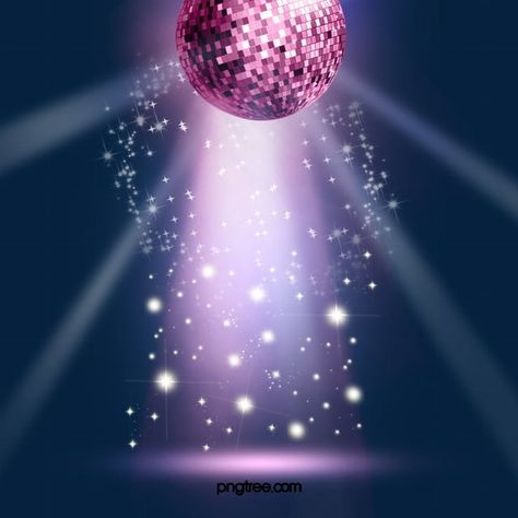 Purple Disco Ball, Party Disco Ball, Disco Background, Purple Disco, Happy Christmas Greetings, Piano Ideas, Disco Night, Ball Png, Glitter Ball