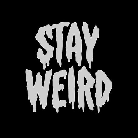 Weird T Shirts, 2024 Manifestations, Horror Font, Catty Noir, Stay Weird, Weird Shirts, Art Flowers, Tattoo Lettering, Gremlins