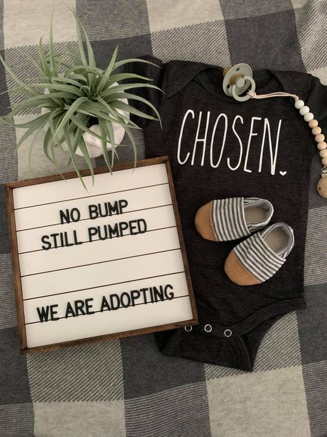 Adoption Reveal Ideas, We’re Adopting Pictures, We’re Adopting, Adoption Scrapbook Ideas, Adoption Signs For Pictures, Funny Adoption Announcement, Hoping To Adopt Announcement, Foster Parents Announcement, We're Adopting Announcement